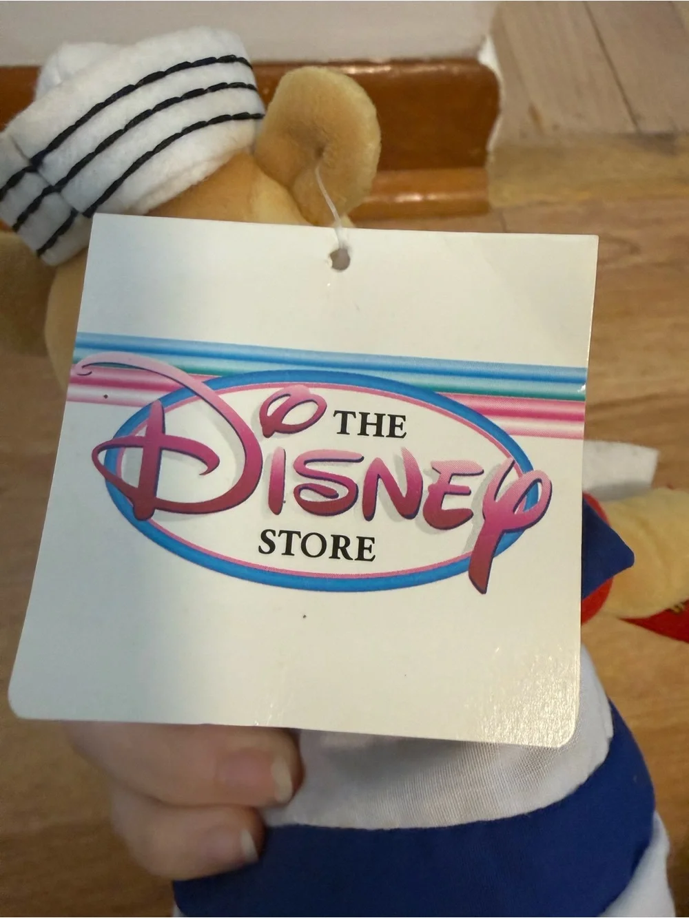 Vintage 8” Disney Store/Disney Parks “Nautical Pooh” Mini Bean Bag Plush NWT